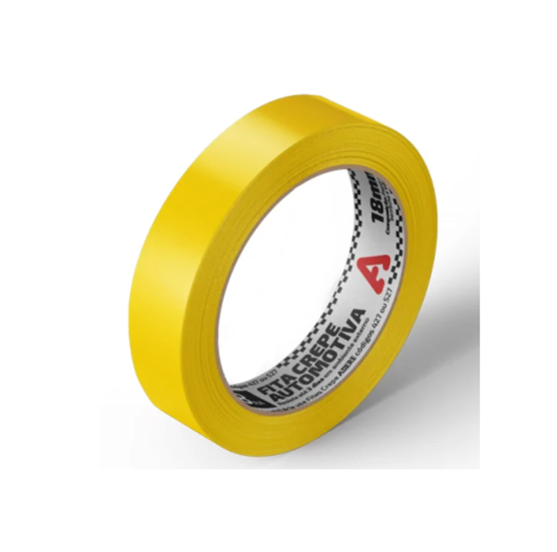 Fita Crepe Automotiva Amarela 24mm x 40mt Adere